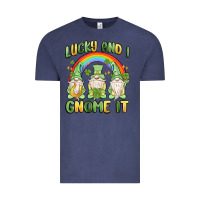 Vintage Denim lucky and i gnome it Vintage Tee - MaliasSmallBusiness