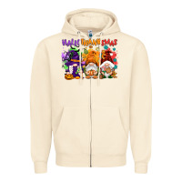 Sandshell Hallothanksmas gnomes Zipper Hoodie - NancyCooperArtShop