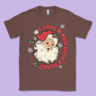 I Love A Man With A Beard Classic Tee Designed By Maliassmallbusiness