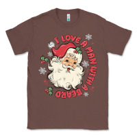 Chestnut i love a man with a beard Classic Tee - MaliasSmallBusiness