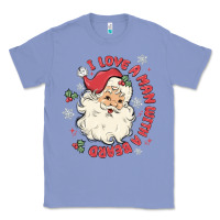 Colony Blue i love a man with a beard Classic Tee - MaliasSmallBusiness