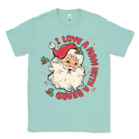 Seafoam i love a man with a beard Classic Tee - MaliasSmallBusiness