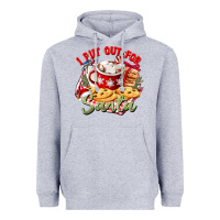 Heather Grey i put out for santa Heavyweight Hoodie - CowGirlArtShop
