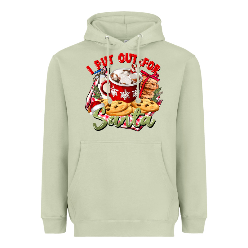 I Put Out For Santa Heavyweight Hoodie by CowGirlArtShop | Teevron