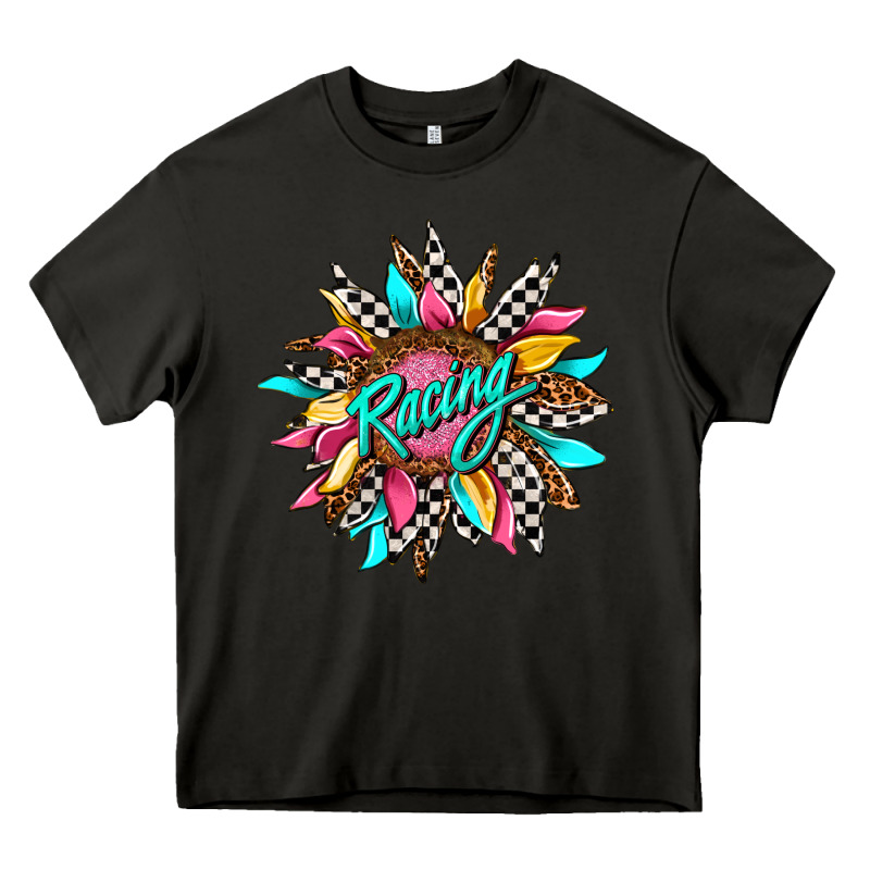 Racing Sunflower Front Heavy Core Tee by AdoDesignShop | Teevron
