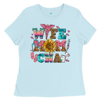 Baby Blue wife mom cna Ladies Tee - AdoDesignShop