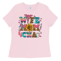 Bubblegum Pink wife mom cna Ladies Tee - AdoDesignShop