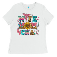 White wife mom cna Ladies Tee - AdoDesignShop