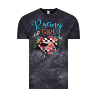 Cloud Black racing girl Vintage Tee - JahusDesignShop