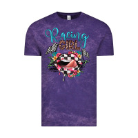 Cloud Purple racing girl Vintage Tee - JahusDesignShop