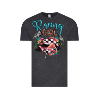 Vintage Black racing girl Vintage Tee - JahusDesignShop