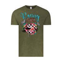 Vintage Olive racing girl Vintage Tee - JahusDesignShop