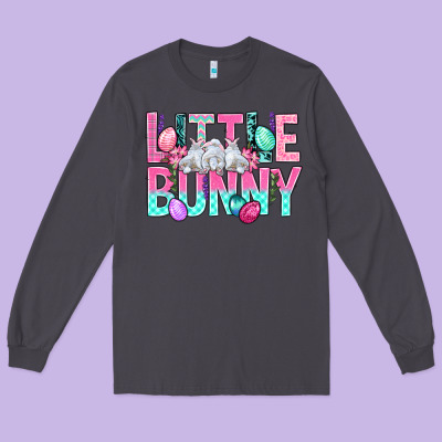 Little Bunny Easter Long Sleeve Tee Designed By Bundleandbundleshop