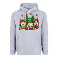 Heather Grey christmas gnomies Heavyweight Hoodie - CowGirlArtShop