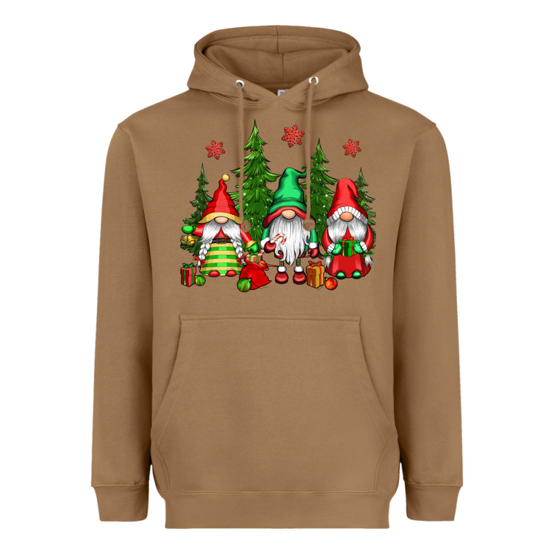 Christmas Gnomies Heavyweight Hoodie by CowGirlArtShop | Teevron