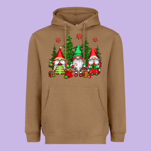 Christmas Gnomies Heavyweight Hoodie Designed By Cowgirlartshop