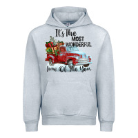 Heather Grey it's the most wonderful time of the year Urban Hoodie - FaDigitalArtStudio
