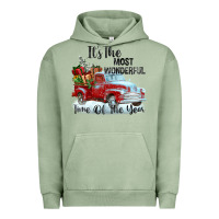 Pigment Oil Green it's the most wonderful time of the year Urban Hoodie - FaDigitalArtStudio