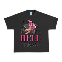 Pigment Black the hell i wont cowgirl Urban Heavy Tee - MaliasSmallBusiness