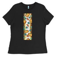 Black pumpkin fall Ladies Tee - BundleAndBundleShop