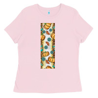 Bubblegum Pink pumpkin fall Ladies Tee - BundleAndBundleShop