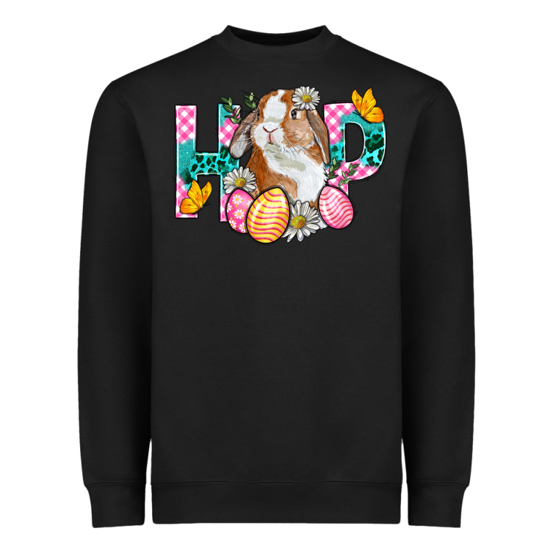 Hop Bunny Easter Heavyweight Sweatshirt by BundleAndBundleShop | Teevron