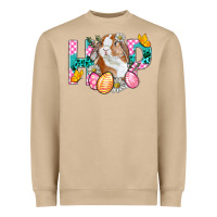 Mushroom Hop Bunny Easter Heavyweight Sweatshirt - BundleAndBundleShop