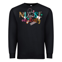 Black nurse on duty Premium Sweatshirt - CowGirlArtShop