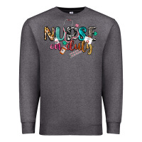 Charcoal Heather nurse on duty Premium Sweatshirt - CowGirlArtShop