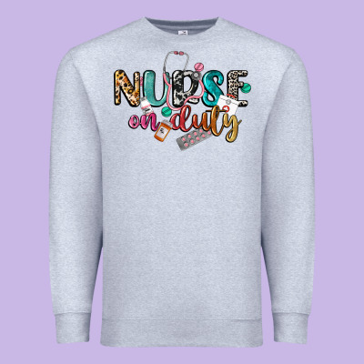 Nurse On Duty Premium Sweatshirt Designed By Cowgirlartshop