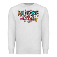 Oatmeal Heather nurse on duty Premium Sweatshirt - CowGirlArtShop