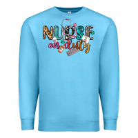 Ocean Blue nurse on duty Premium Sweatshirt - CowGirlArtShop