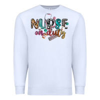 White nurse on duty Premium Sweatshirt - CowGirlArtShop