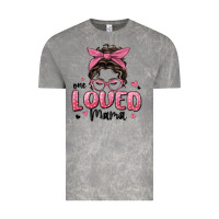 Cloud Rock one loved mama messy bun Vintage Tee - MaliasSmallBusiness