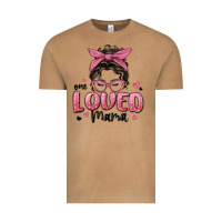 Vintage Camel one loved mama messy bun Vintage Tee - MaliasSmallBusiness