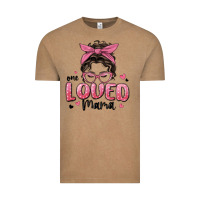 Vintage Coffee one loved mama messy bun Vintage Tee - MaliasSmallBusiness