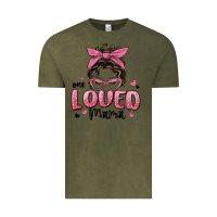 Vintage Olive one loved mama messy bun Vintage Tee - MaliasSmallBusiness