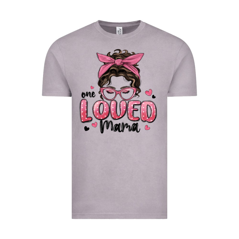 One Loved Mama Messy Bun Vintage Tee by MaliasSmallBusiness | Teevron