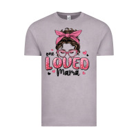 Vintage Zinc one loved mama messy bun Vintage Tee - MaliasSmallBusiness