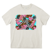 Cream race day background Heavy Core Tee - AdoDesignShop