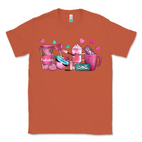 Copper lash hustler with eyelashes coffee cups Classic Tee - NancyCooperArtShop