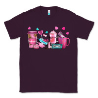 Plum lash hustler with eyelashes coffee cups Classic Tee - NancyCooperArtShop