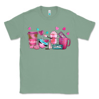 Sage lash hustler with eyelashes coffee cups Classic Tee - NancyCooperArtShop