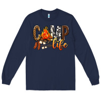 Navy Camp Life Long Sleeve Tee - BundleAndBundleShop