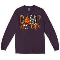 Plum Camp Life Long Sleeve Tee - BundleAndBundleShop