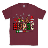Burgundy nurse Christmas Classic Tee - JahusDesignShop