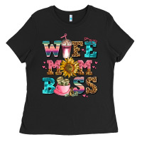 Black wife mom boss Ladies Tee - AdoDesignShop