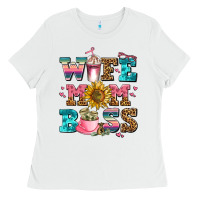 White wife mom boss Ladies Tee - AdoDesignShop