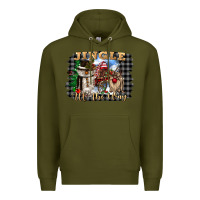 Army Green jingle all the way Premium Hoodie - CowGirlArtShop