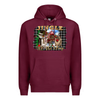 Burgundy jingle all the way Premium Hoodie - CowGirlArtShop
